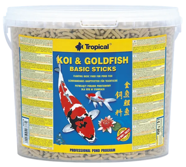 Tropical Pond Koi&goldfish Basic sticks 5 l/430 g